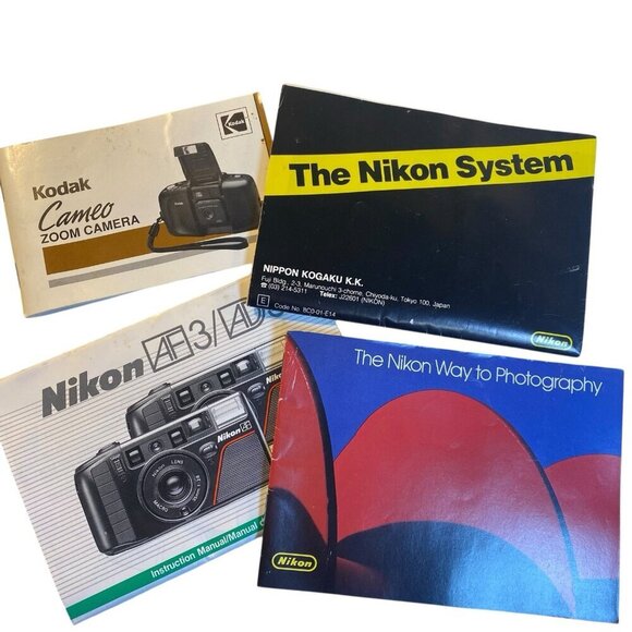 Assorted Lot of  Photography Camera  Accessories Flash Manuals Cases Mini Tripod - Picture 3 of 11